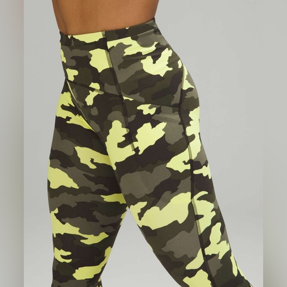 Lululemon Swift Speed High-Rise Crop 21" Heritage 365 Camo Crispin Green Multi - Picture 4 of 10